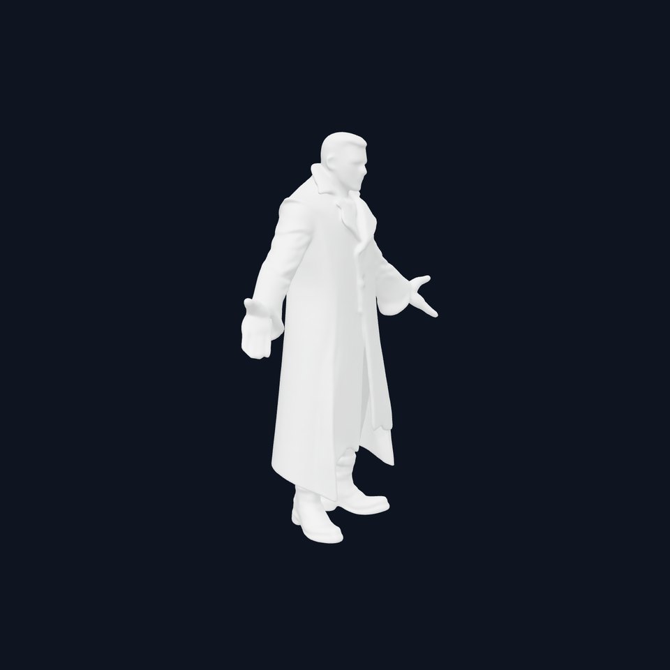 Dark Enforcer D Character Model  Rigged and Ready for Animation