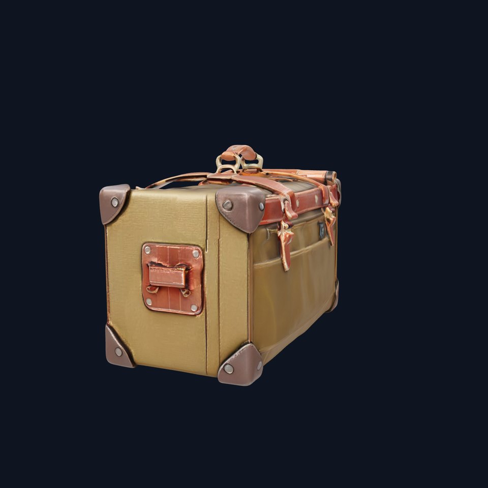 Vintage Traveler Suitcase Model Pack