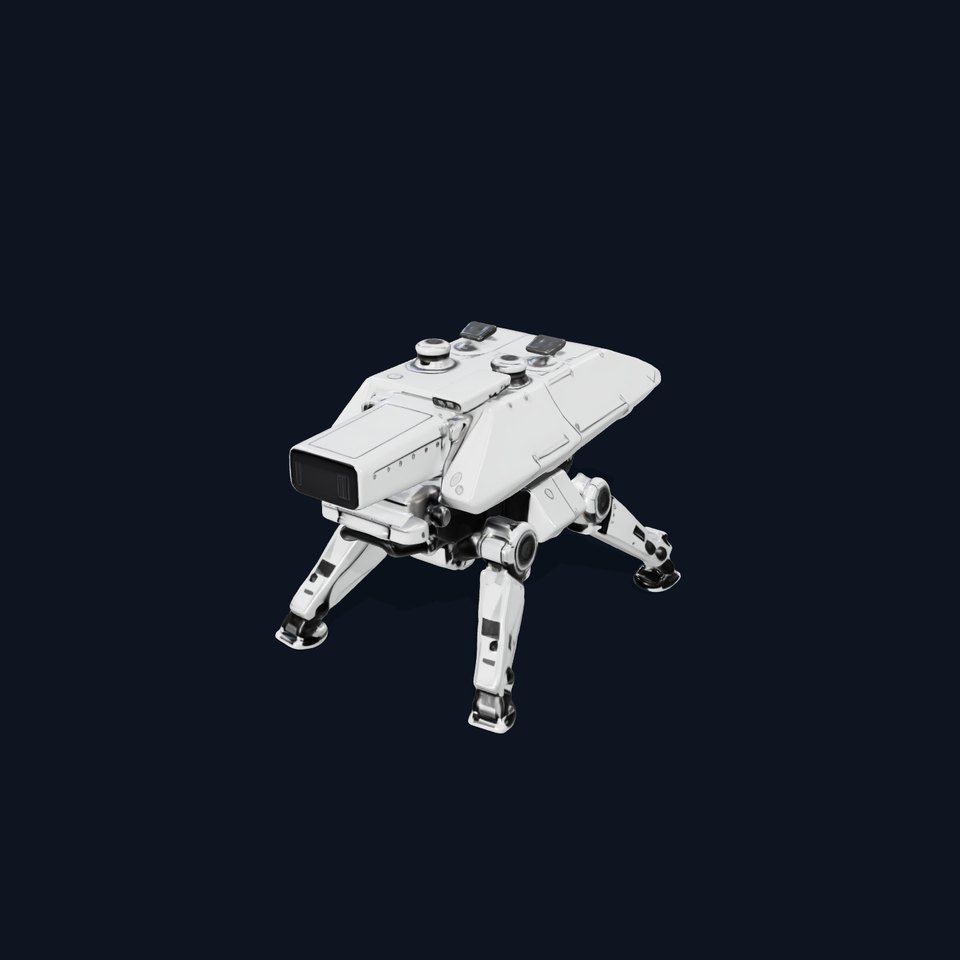 Futuristic Quadruped Robot Model Pack with Advanced Features