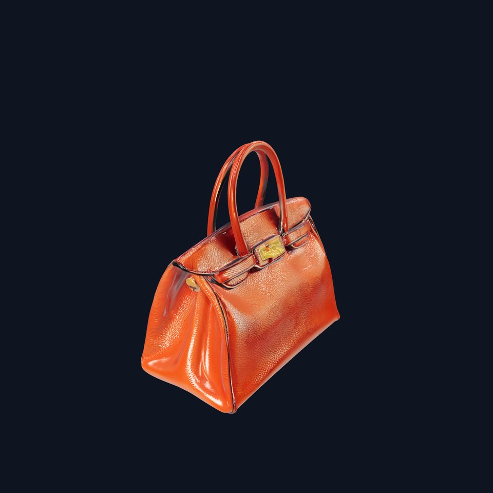 Luxury Leather Handbag D Model Pack