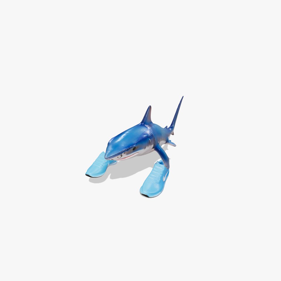 Shark with Sneakers Model Pack
