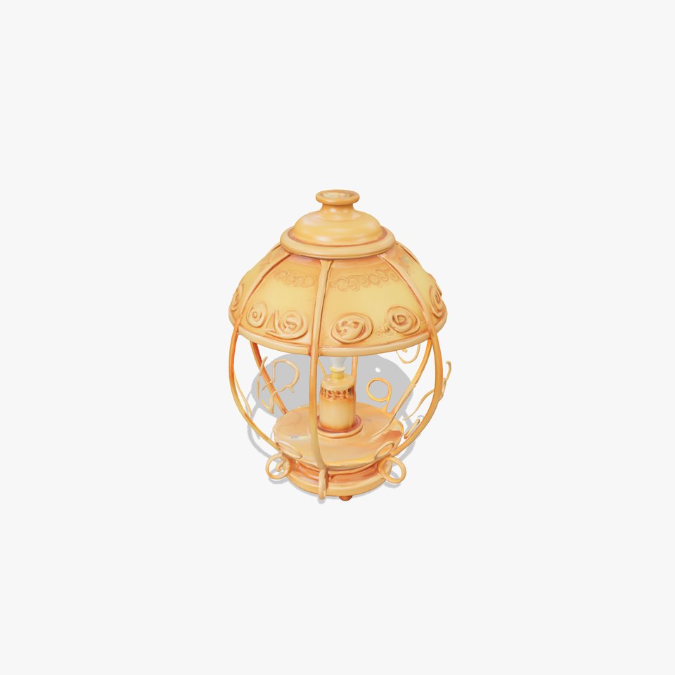 Ornate Vintage Lantern Model Pack