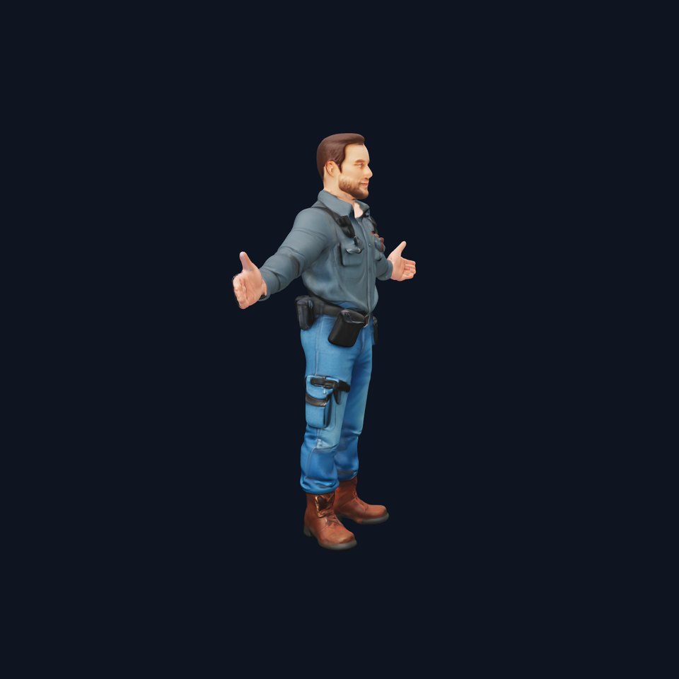 Explorer D Character Model with Adventureready Outfit
