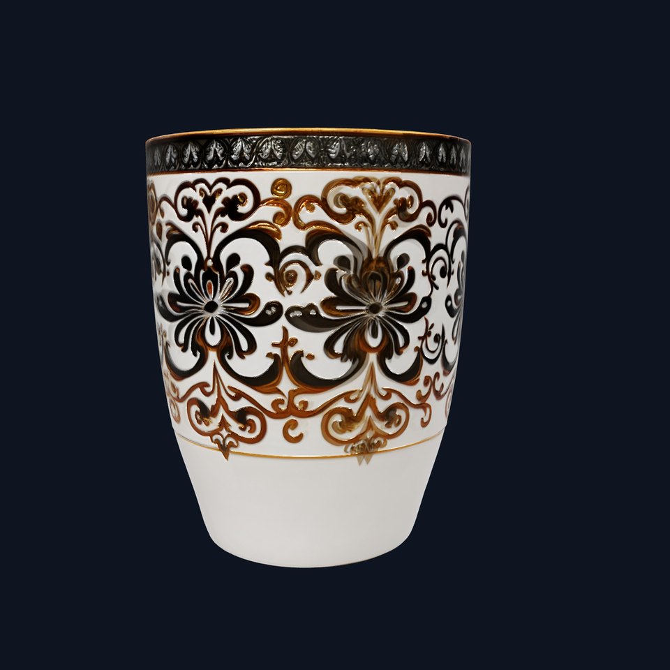 Ornate Ceramic Mug Model Pack