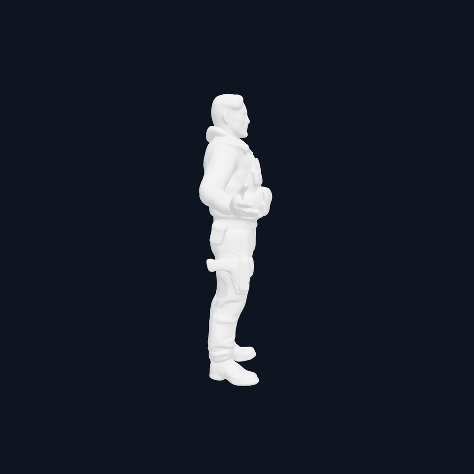 Tactical Operative D Character Model  Rigged and Animated Soldier
