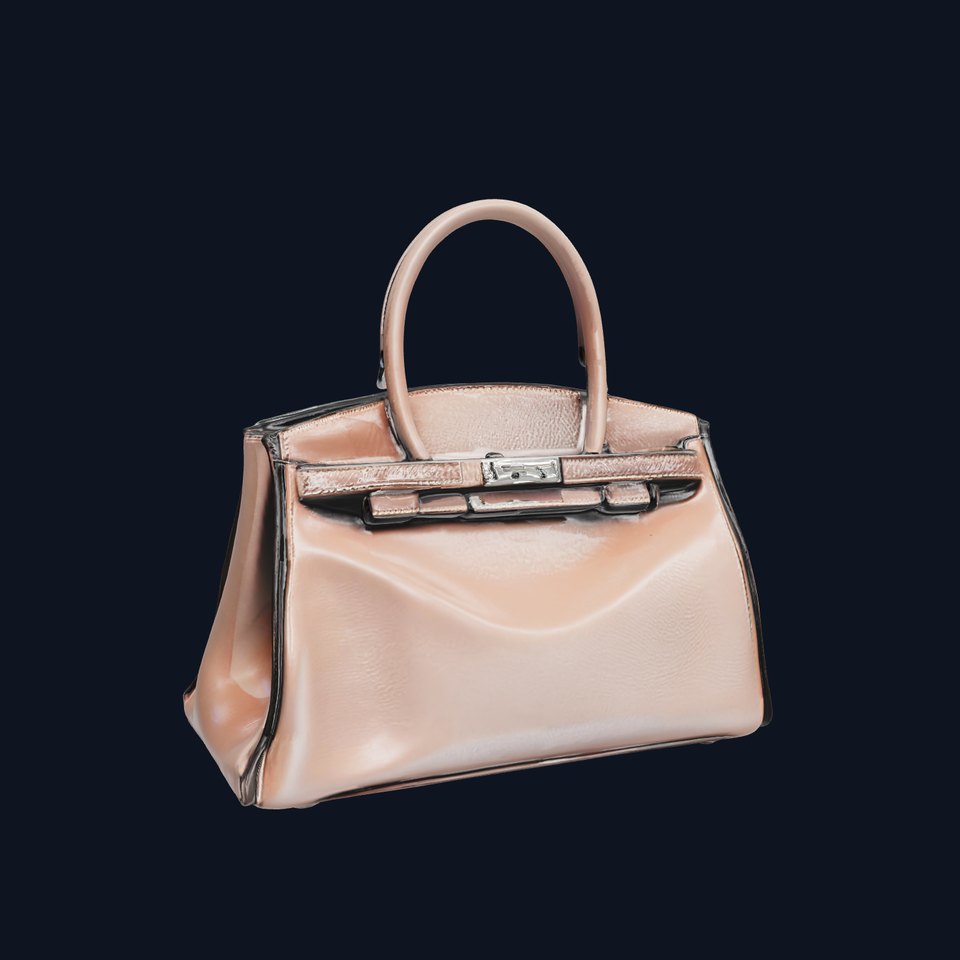 Elegant Handbag D Model Pack