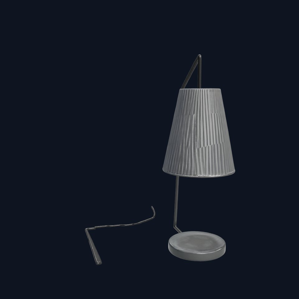Modern Black Table Lamp Model Pack