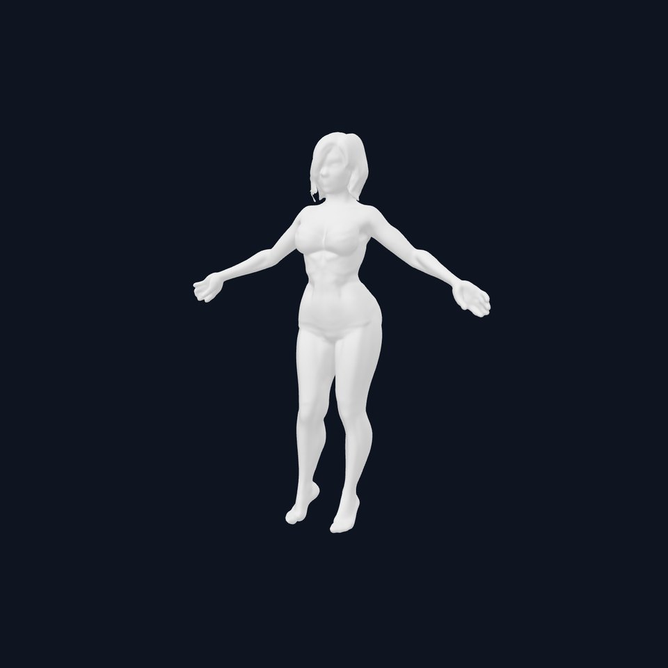 Sleek Urban Warrior with Short Dark Hair in Purple Suit D Character Model