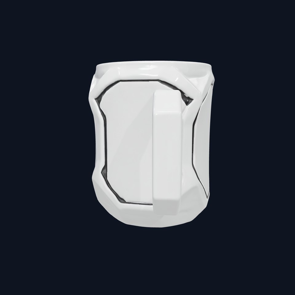 Futuristic Geometric Mug D Model Pack