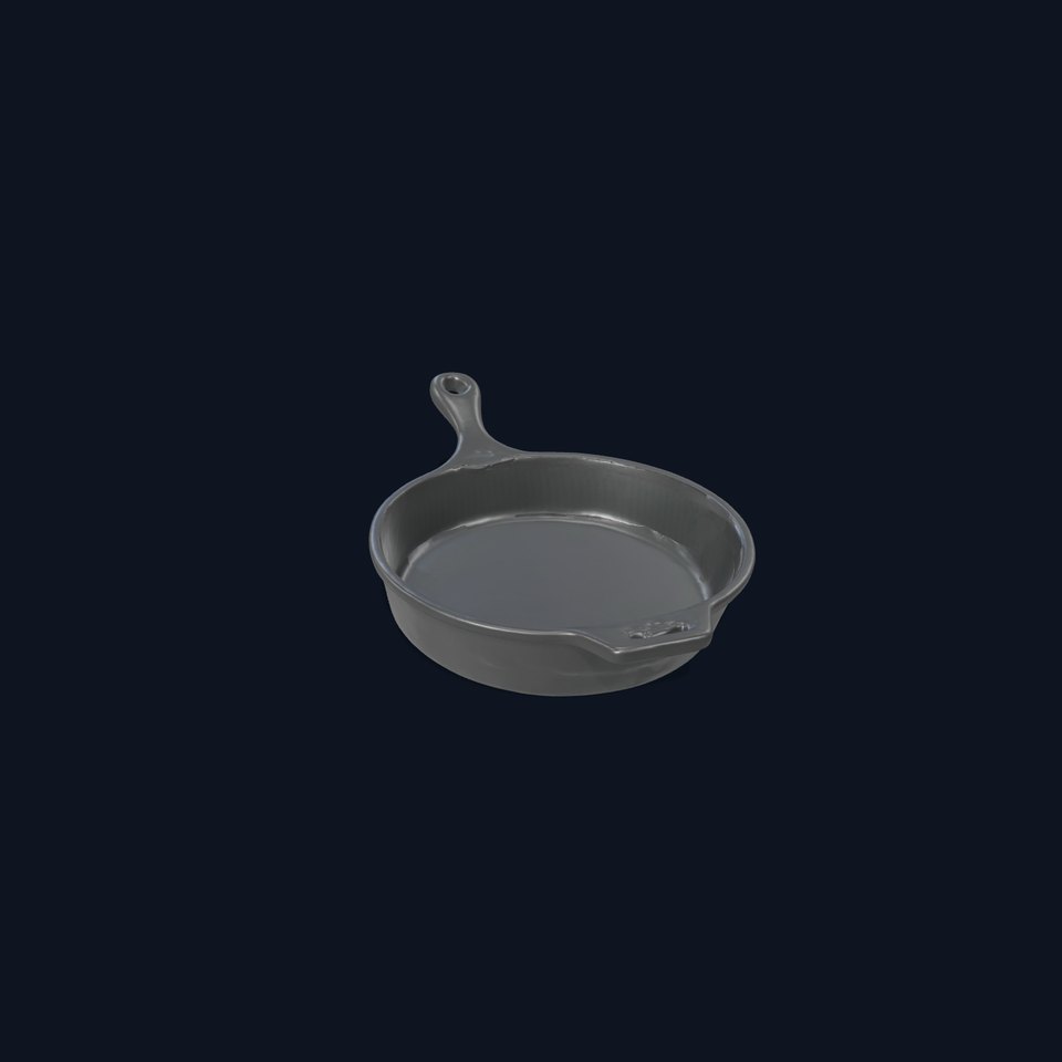 Cast Iron Skillet D Model Pack