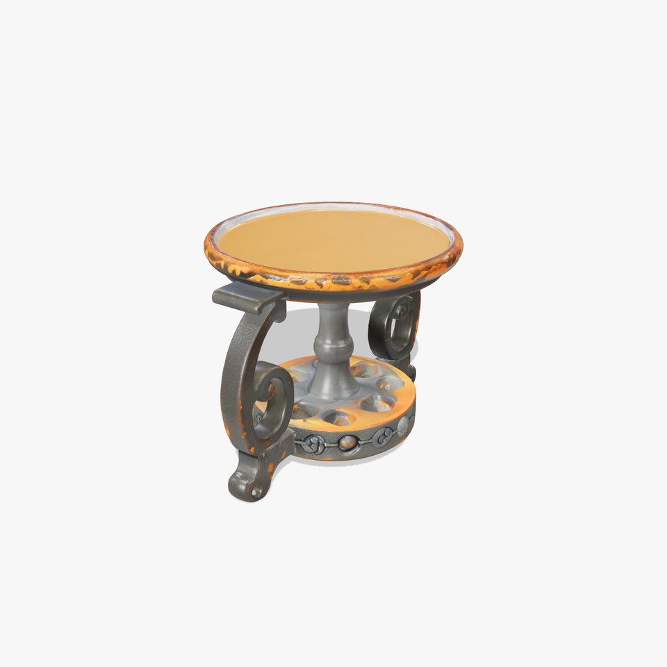 Ornate Metal Candle Holder Model Pack