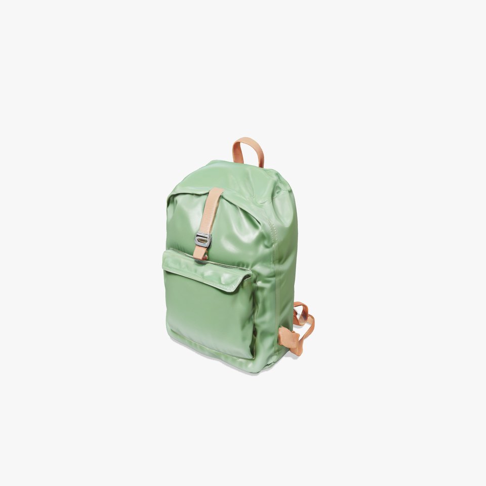 Green Backpack D Model Pack