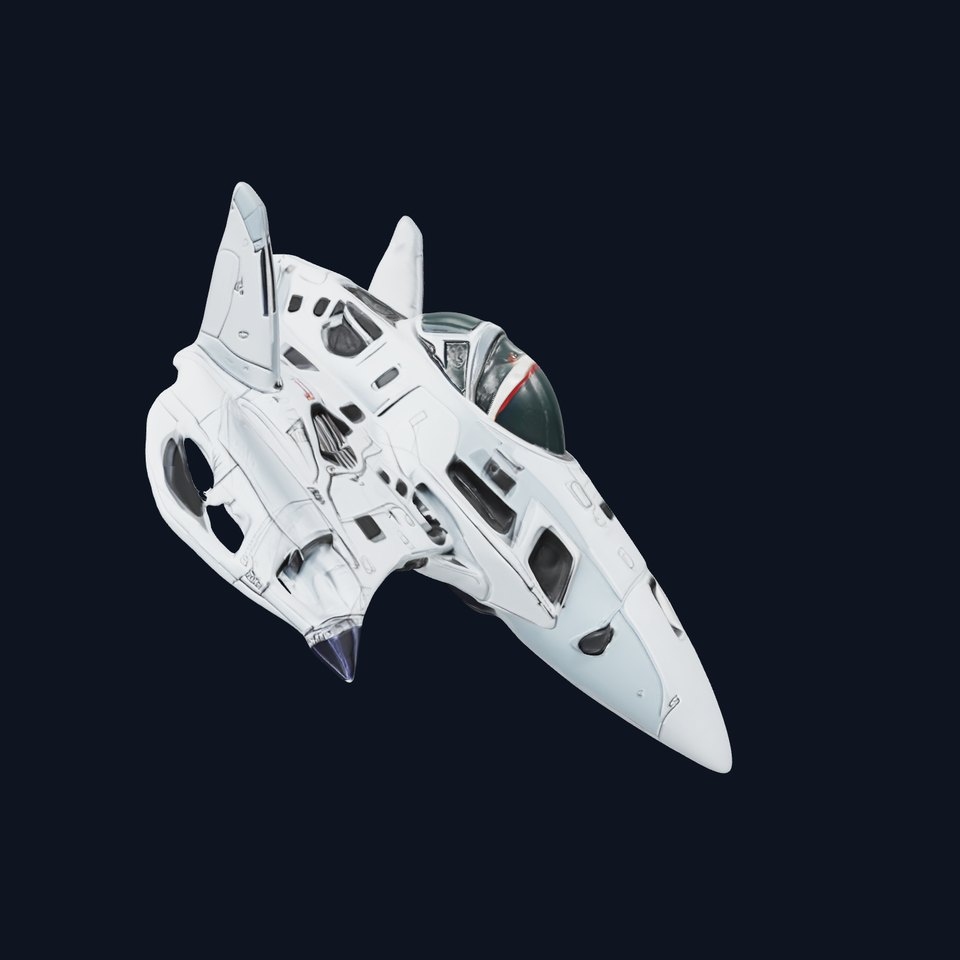 Futuristic Jet Fighter Model Pack with PBR Textures