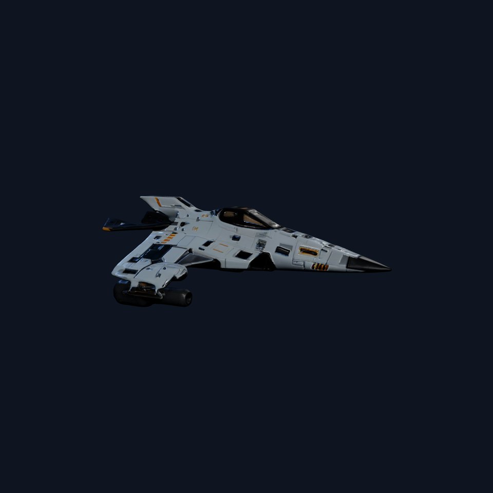 Futuristic Spacecraft D Model Pack