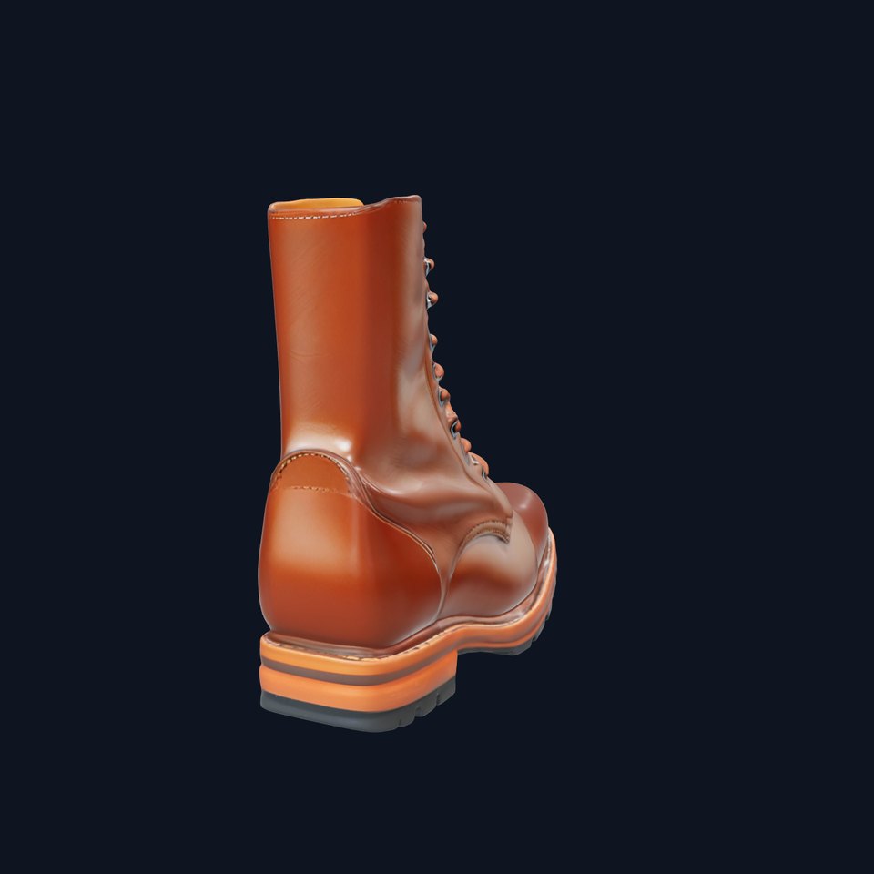 Realistic Leather Boot Model Pack for Interactive Rendering
