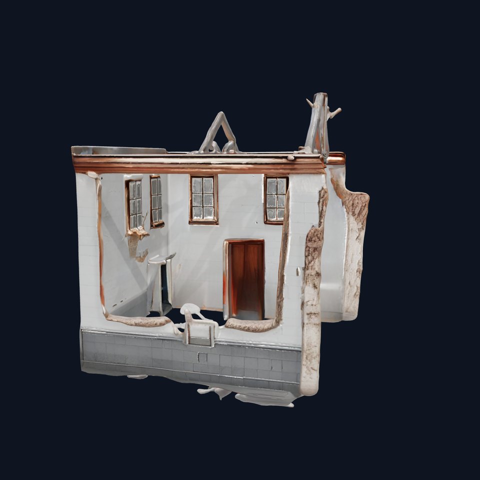 Abandoned Building Interior Ruins Model Pack
