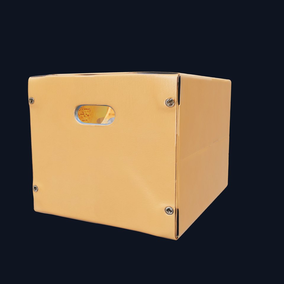 Cardboard Box D Model Pack