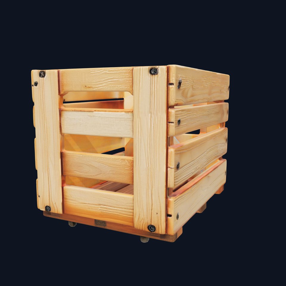 Wooden Storage Crate Model Pack