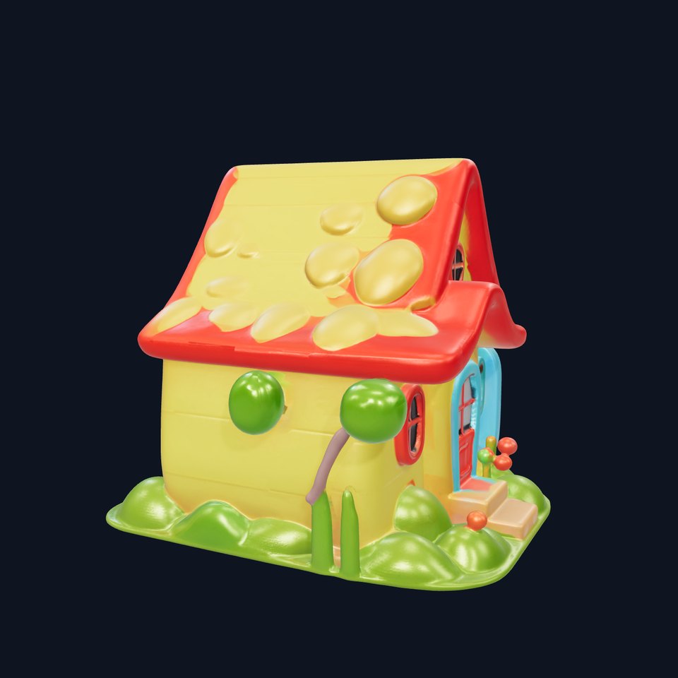 Cartoon House Model Pack for Animation and Games