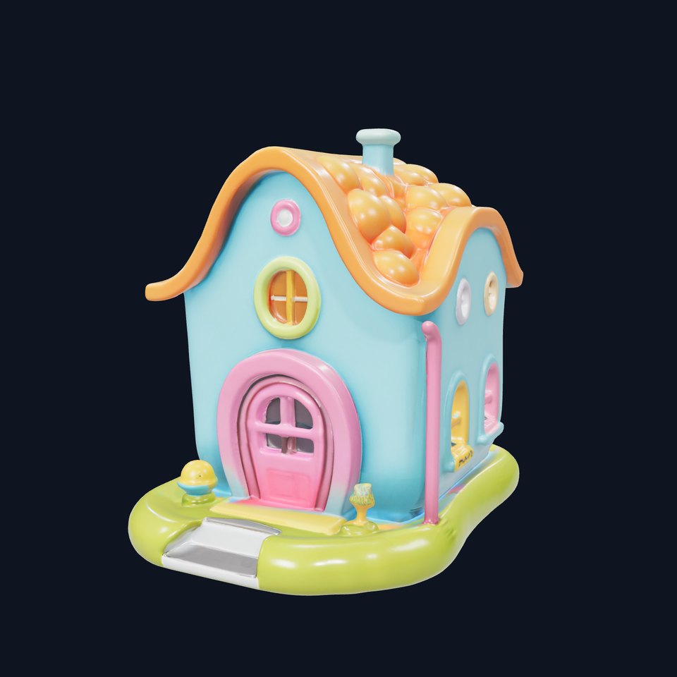Whimsical Cartoon House Model Pack