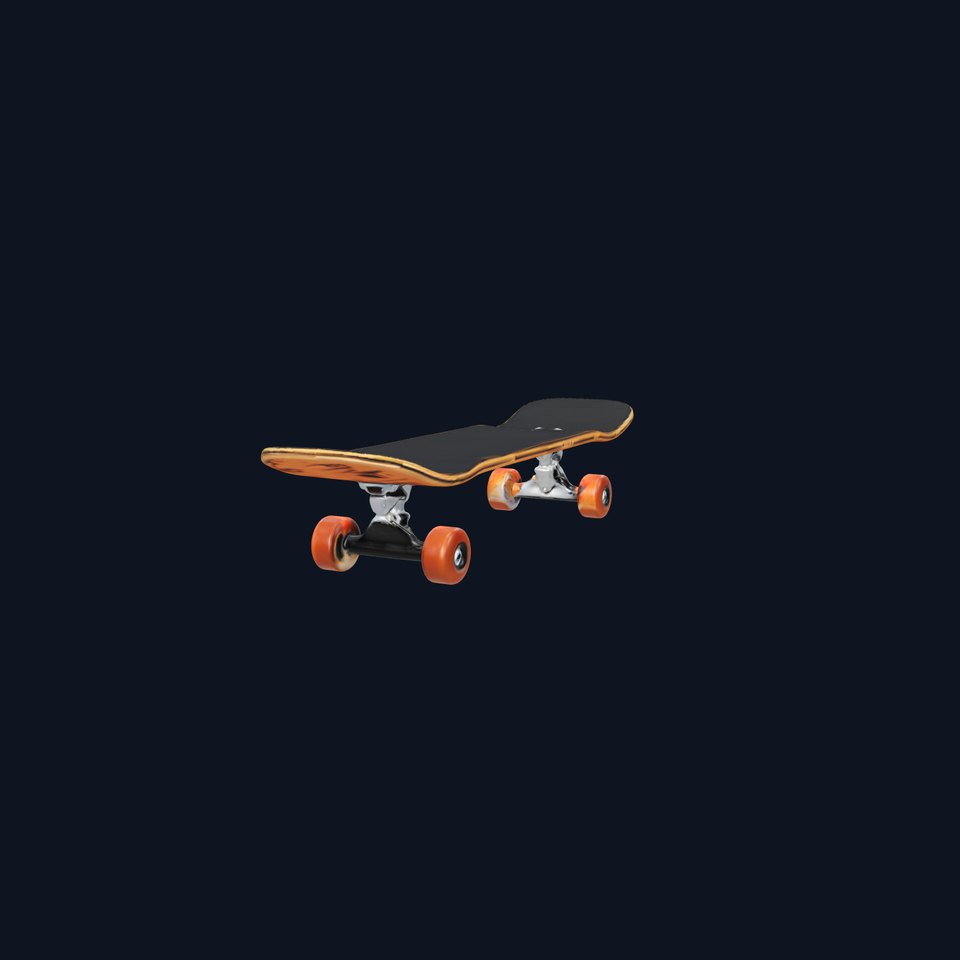 Skateboard Model Pack with Textured Deck