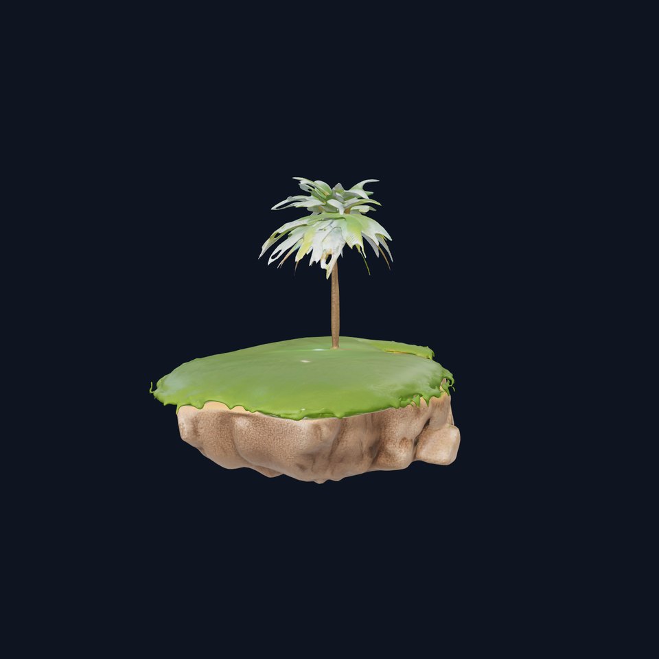 Tropical Island Oasis D Model Pack