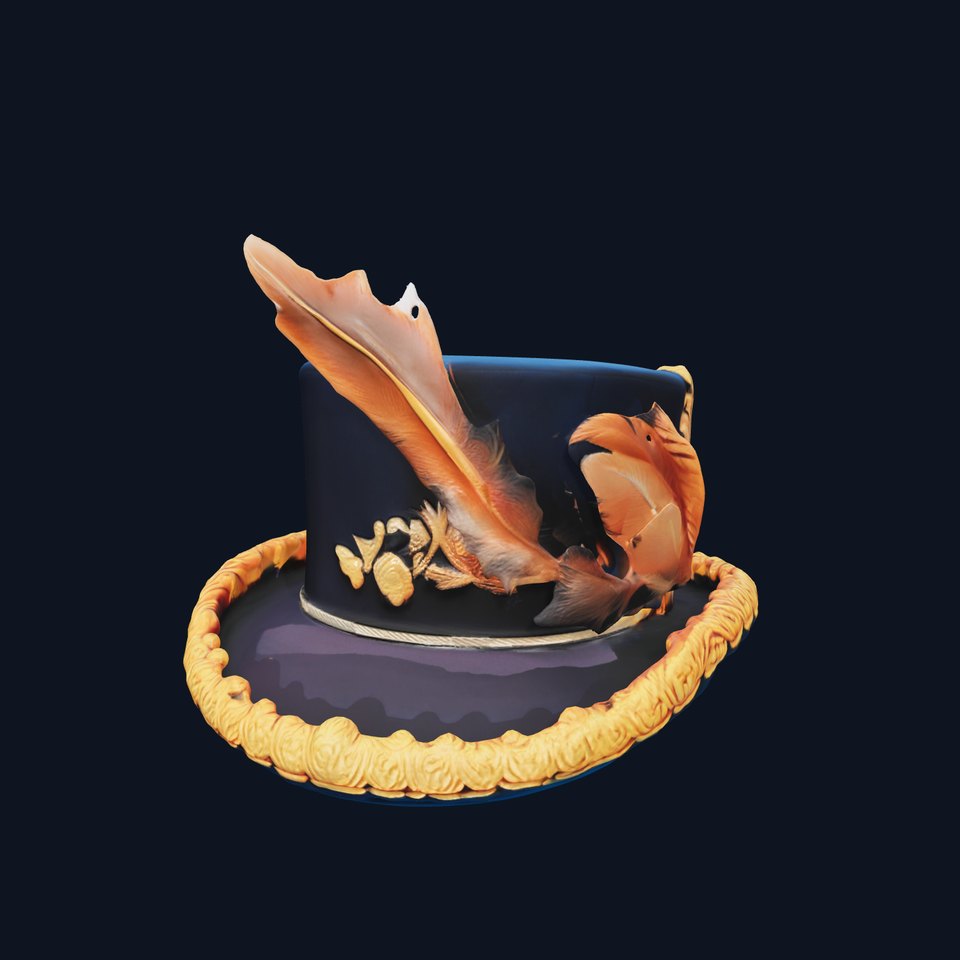 Elegant Feathered Top Hat Model Pack