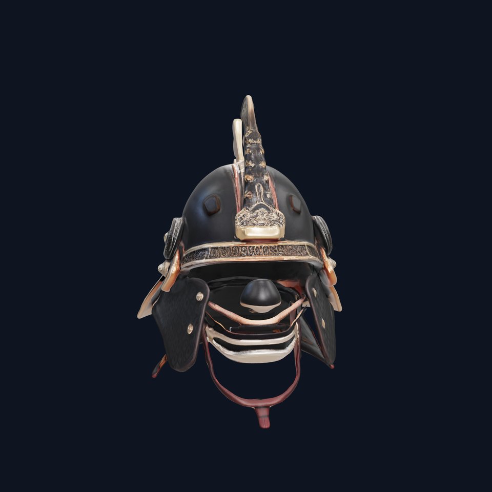 Samurai Helmet D Model Pack