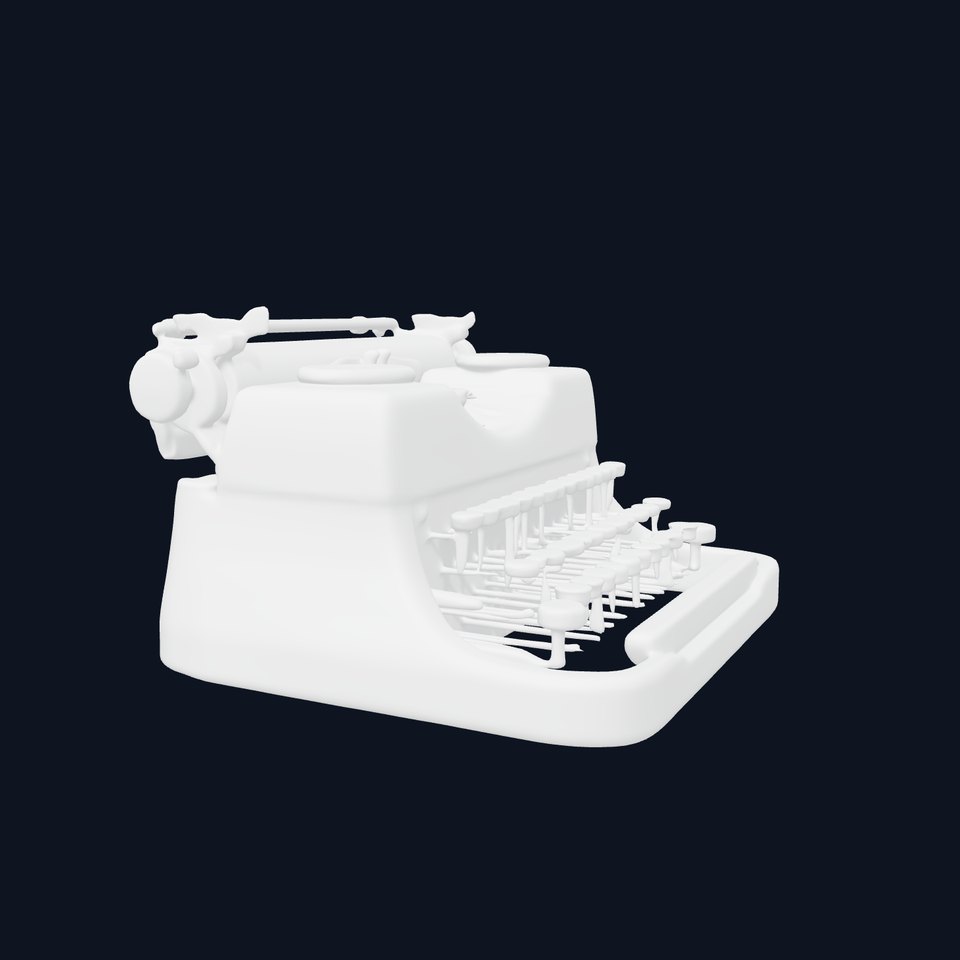 Vintage Typewriter Model Pack for D Rendering and Game Development
