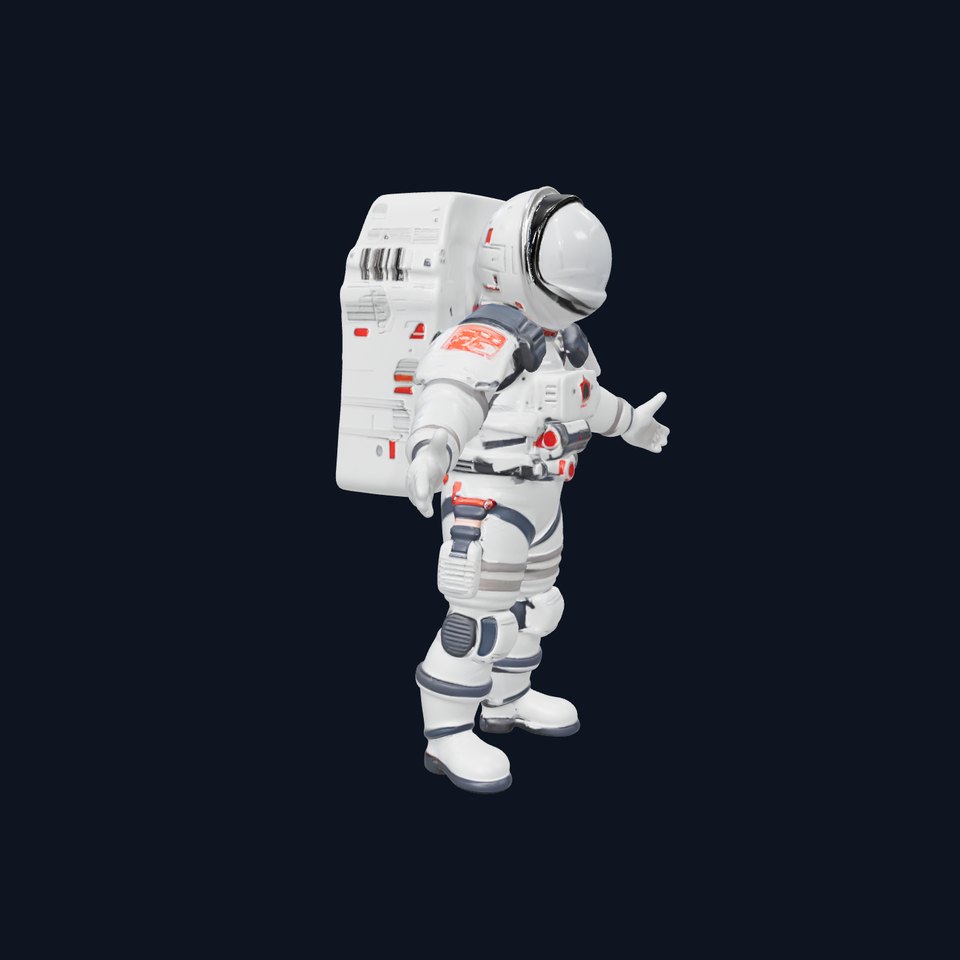 Astronaut Explorer D Model HighDetail PBR Textures