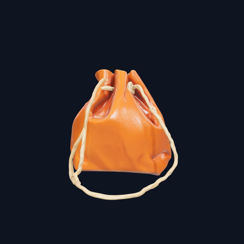 Drawstring Pouch D Model Pack with Detailed Textures