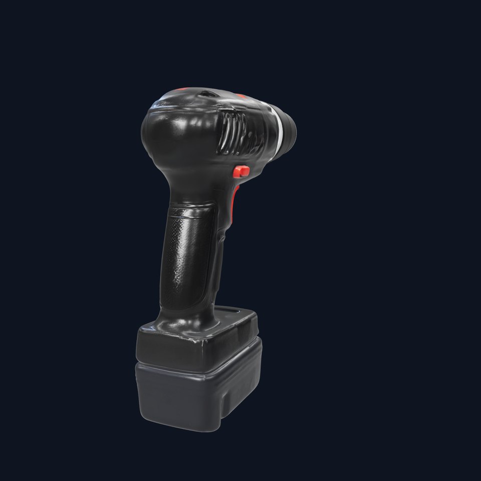 Cordless Drill D Model Pack with Multiple Details