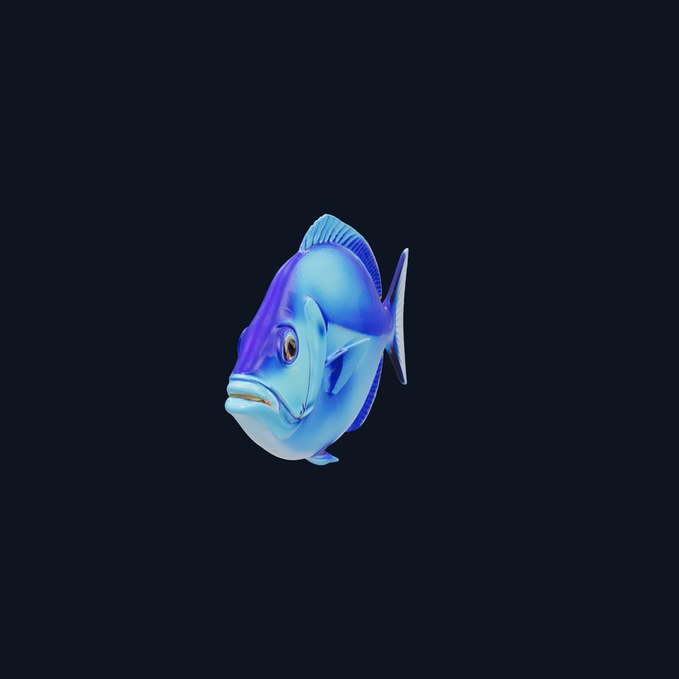 Blue Fish Model Pack for Aquatic Scenes