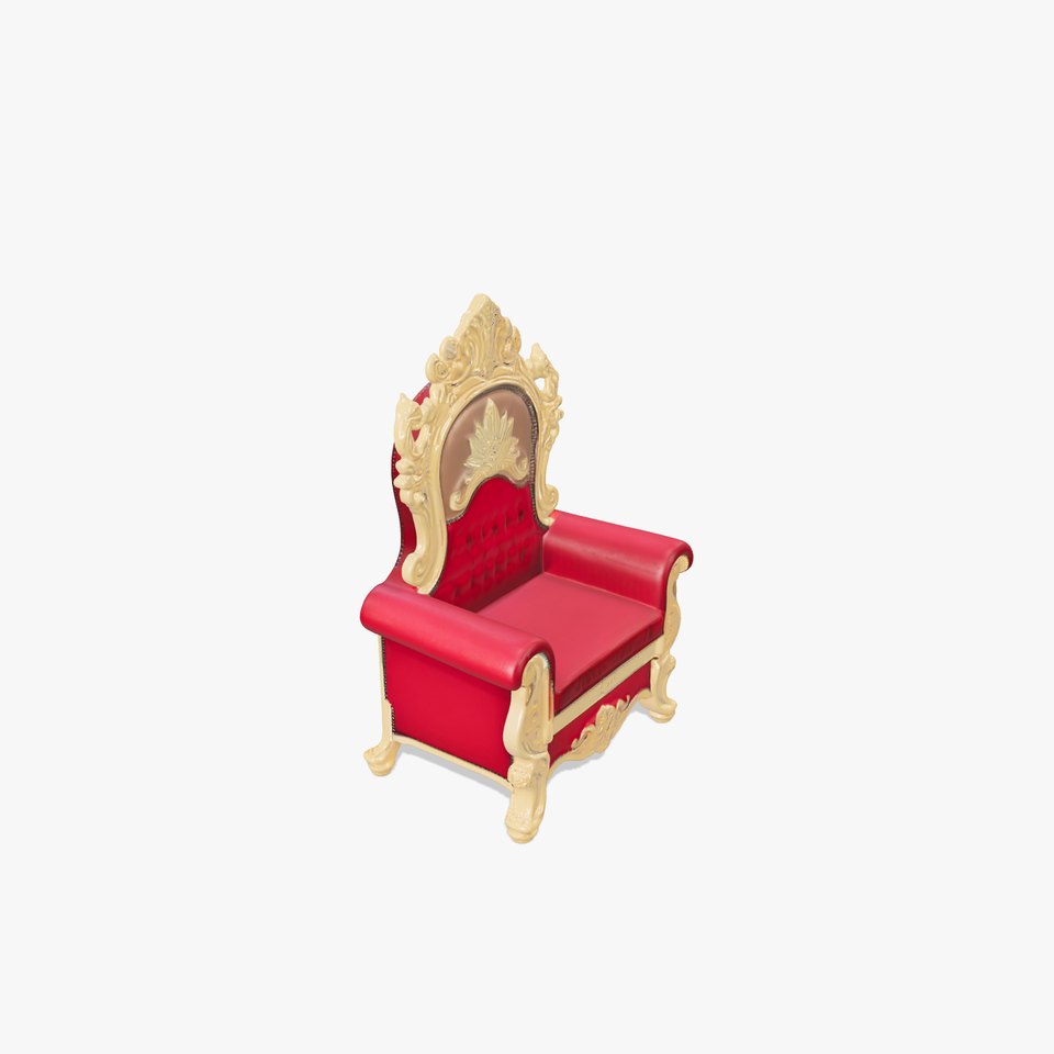 Royal Throne Chair D Model Pack
