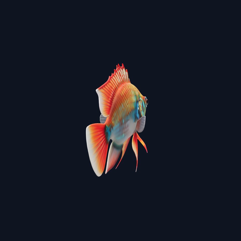 Colorful Tropical Fish Model Pack for Aquatic Environments