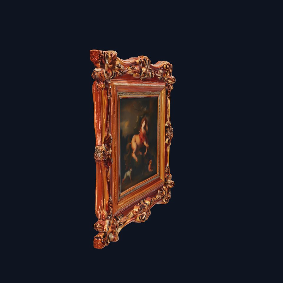 Baroque Ornate Picture Frame Model Pack
