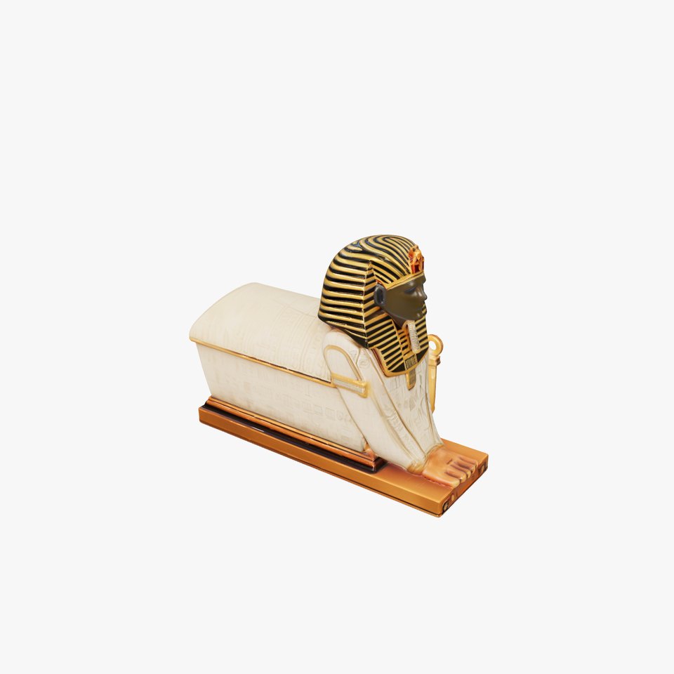 Egyptian Sphinx Sarcophagus Model Pack