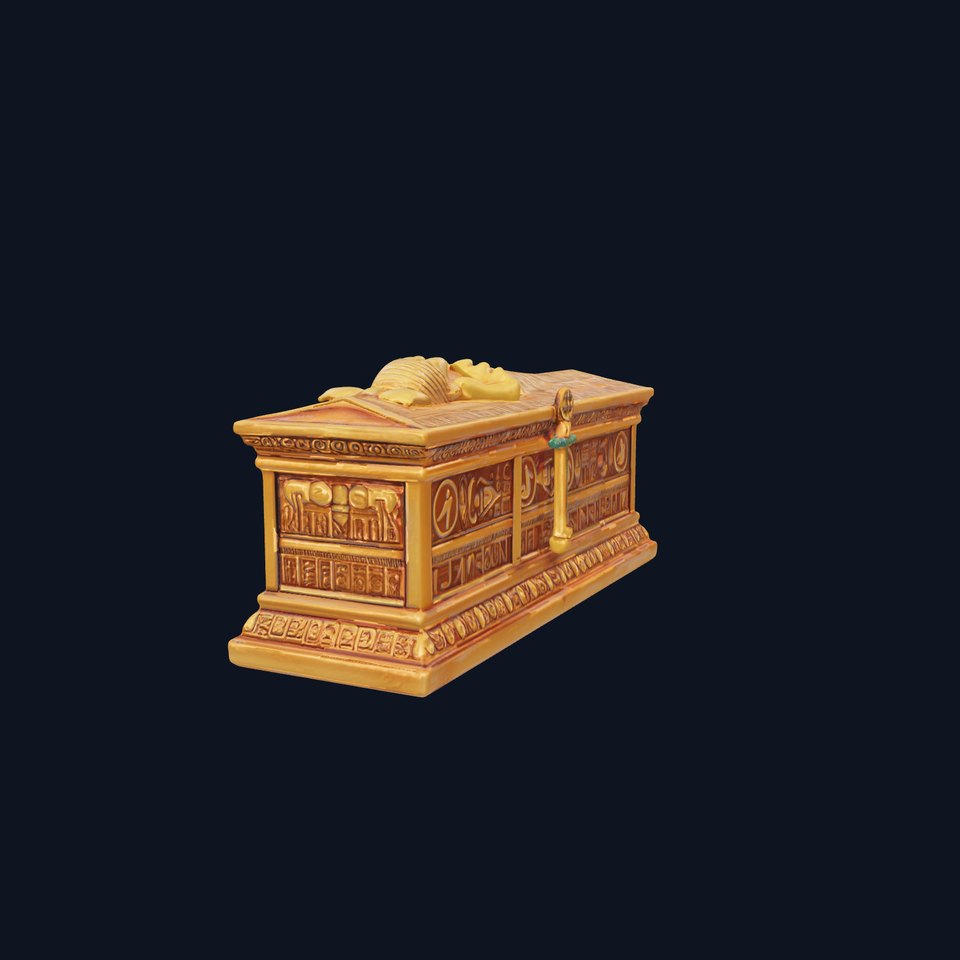 Ancient Egyptian Sarcophagus Model Pack for HighDetail Scenes