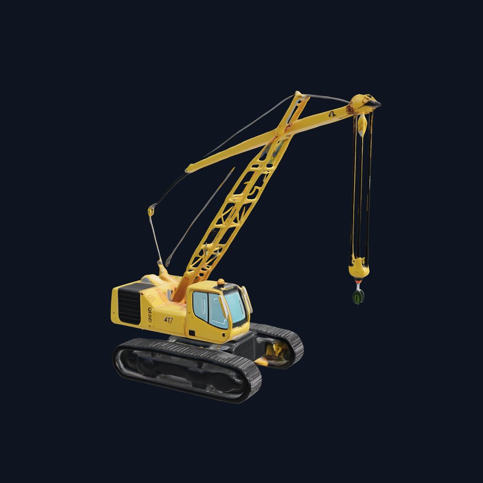 Construction Crane Model Pack with Detailed Textures