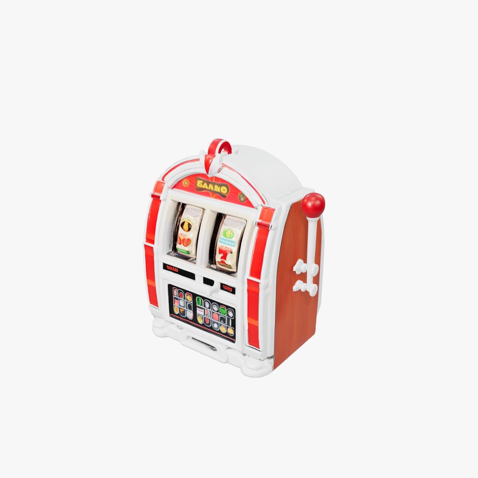 Vintage Slot Machine D Model Pack