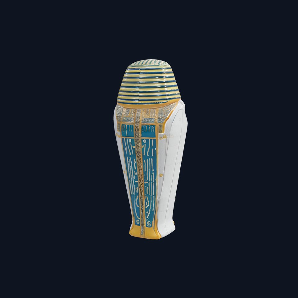 Ancient Egyptian Sarcophagus Model Pack with Detailed Textures