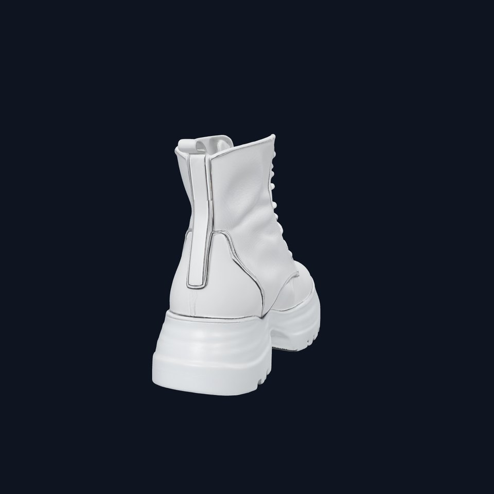 Stylish Silver Boot Model Pack
