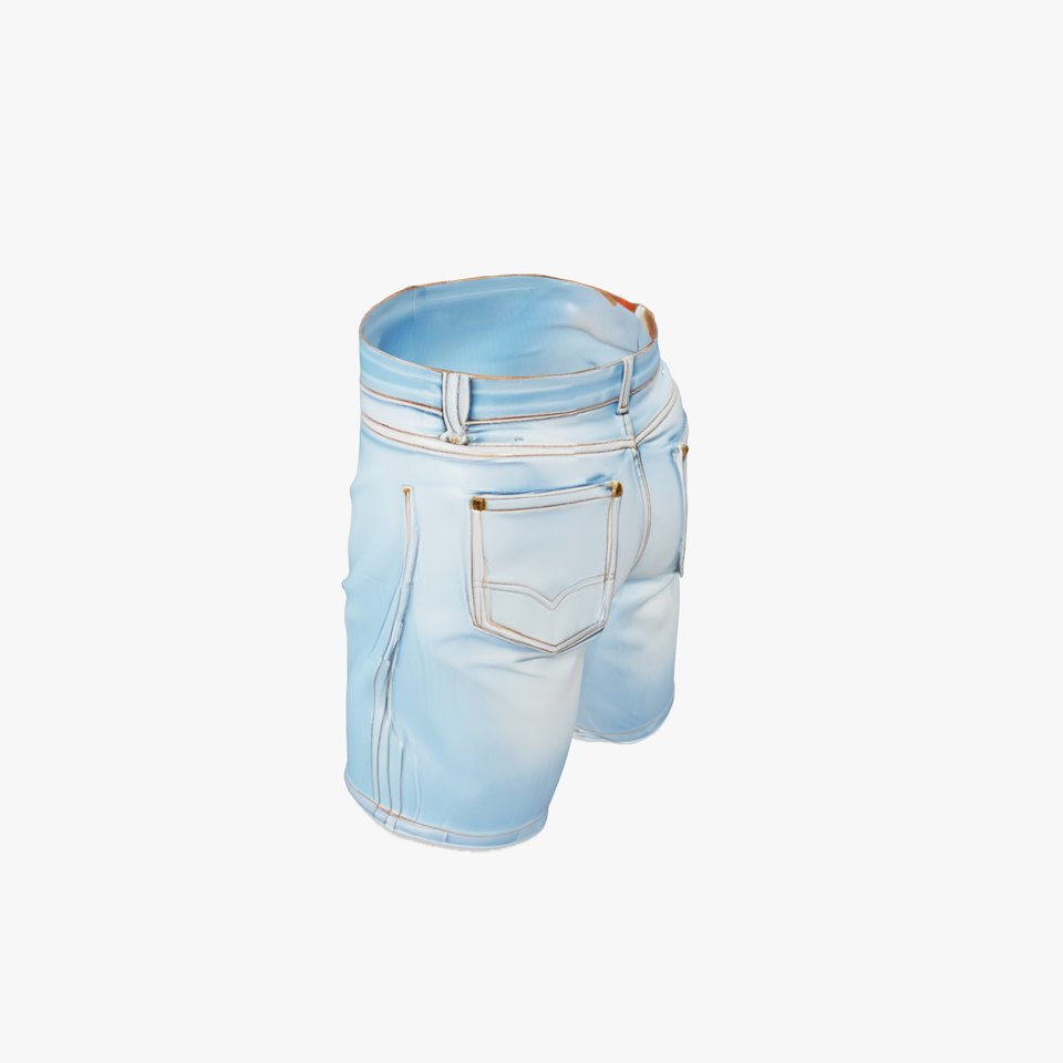 Denim Shorts D Model Pack