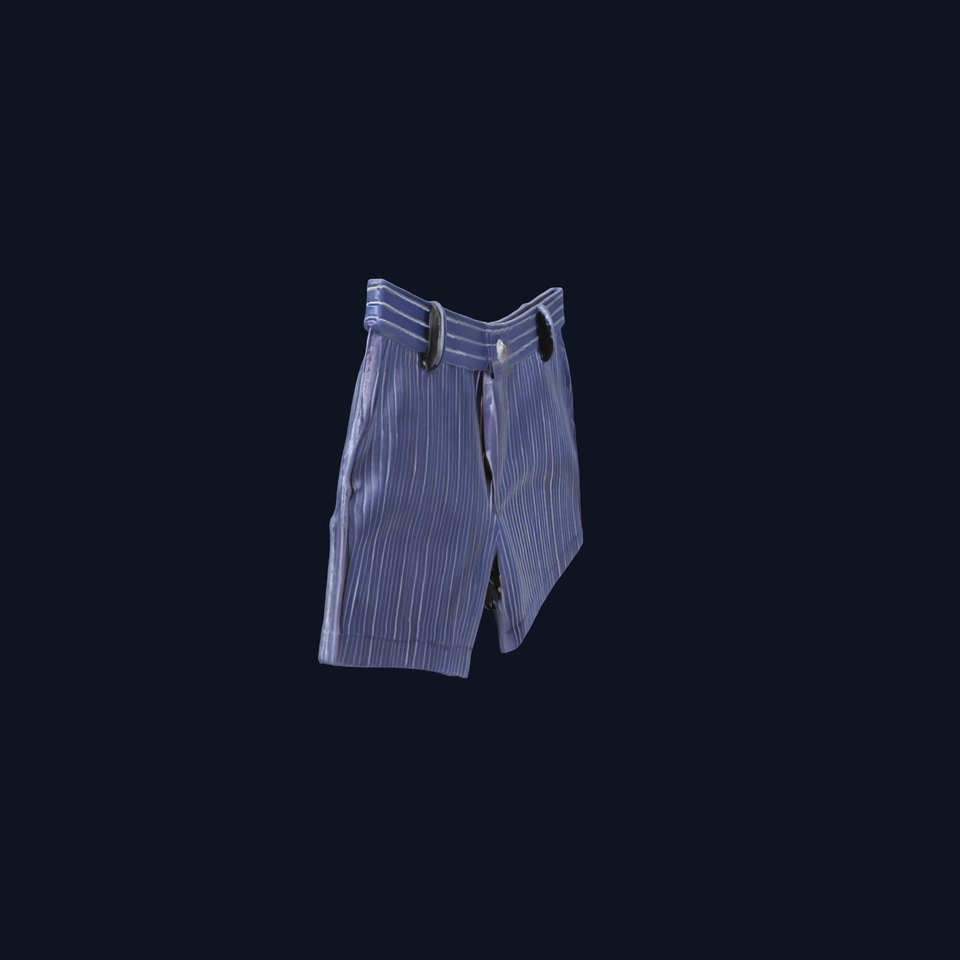 Mens Striped Shorts D Model Pack
