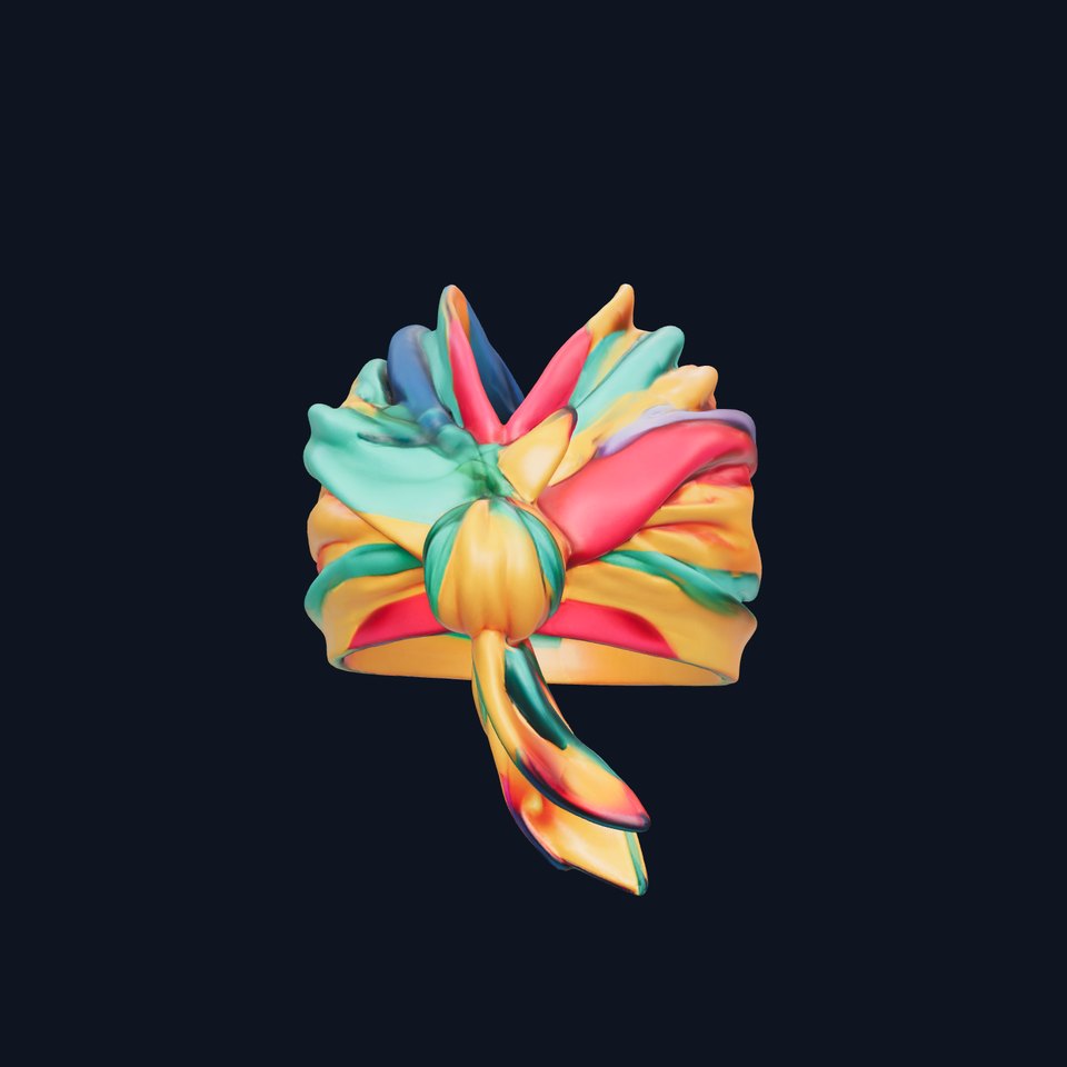 Colorful Turban Model Pack  Vibrant Fabric Design