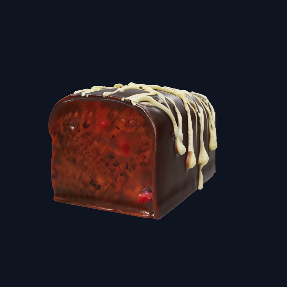 Chocolate Drizzle Cake Model Pack