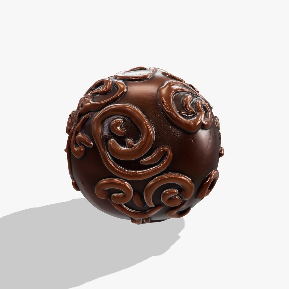 Ornate Sphere Model Pack with Decorative Swirls