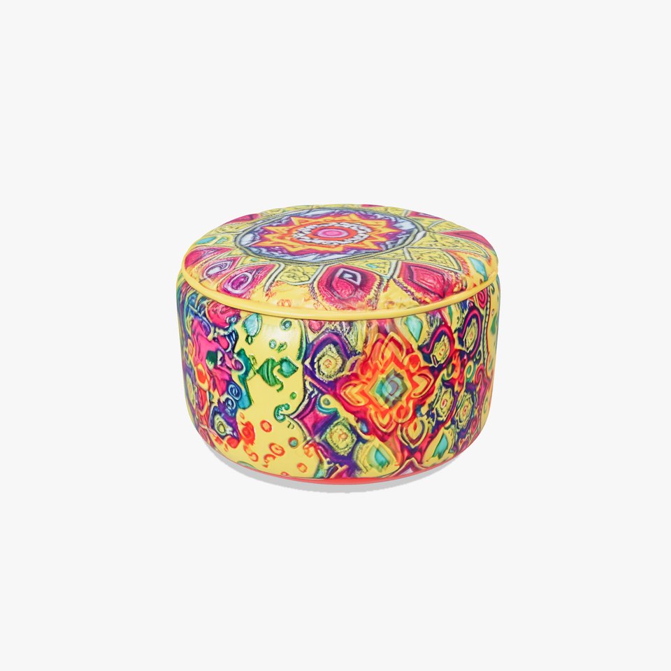 Colorful Mandala Ottoman Model Pack