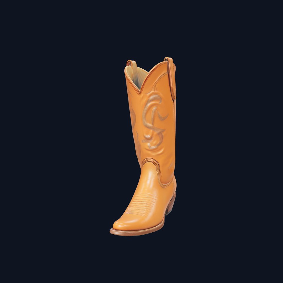 Western Cowboy Boot Model Pack