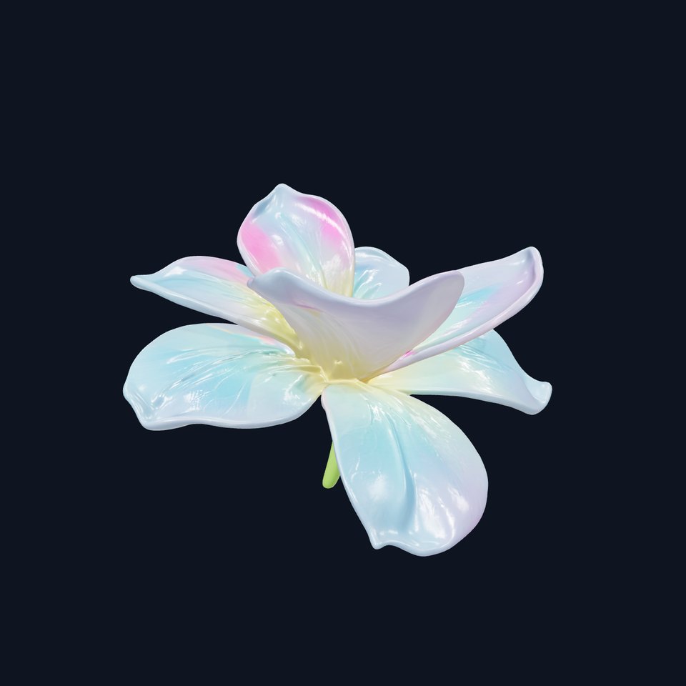 Iridescent Flower Model Pack